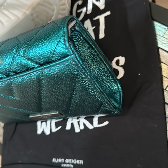 Kurt Geiger London Extra Mini Kensington Quilted Leather Wallet on a Cha… - Picture 11 of 17